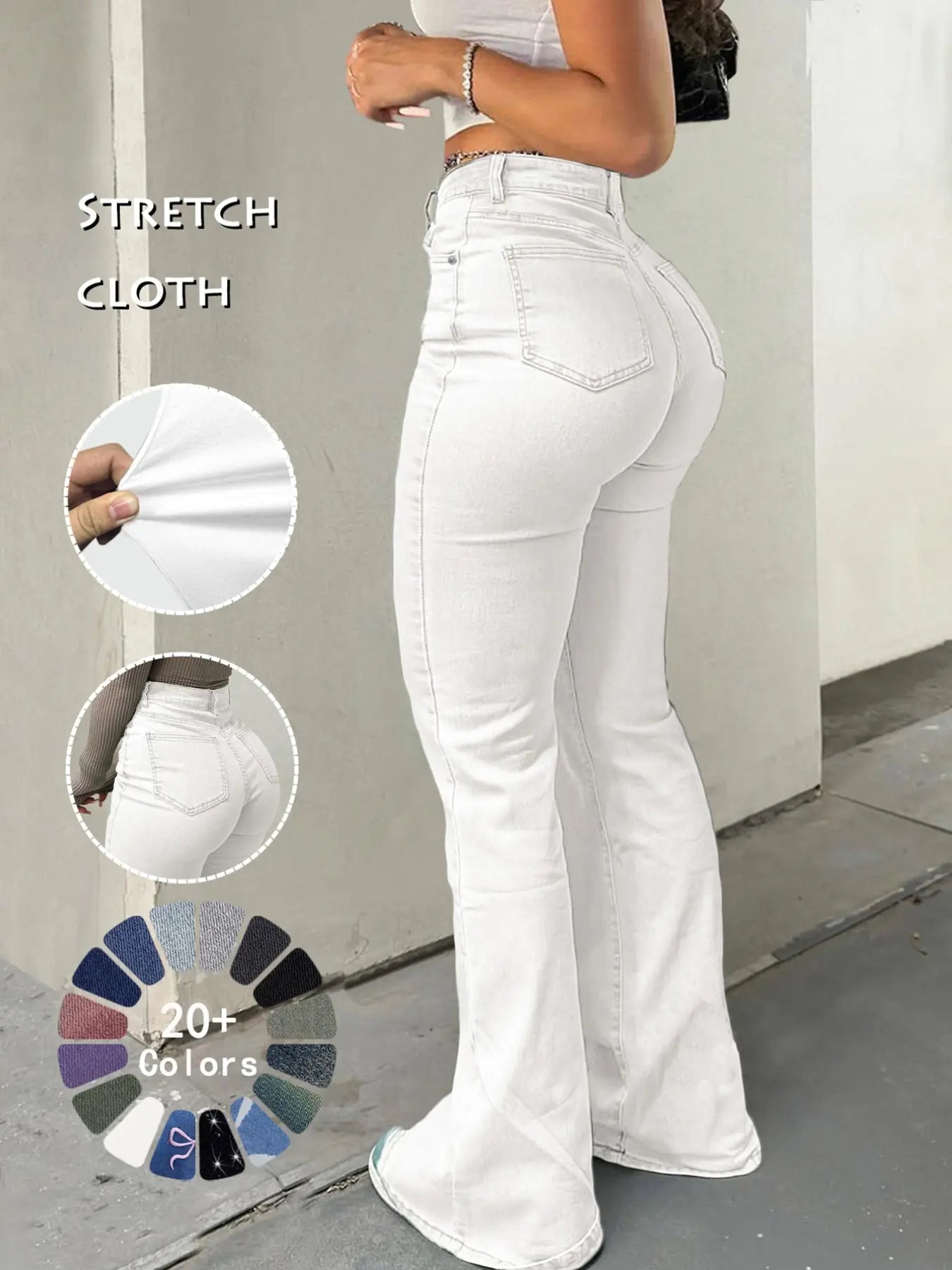 GILIPUR Y2K Women'S High Waist Flare Leg Jeans