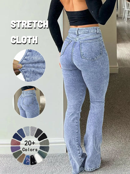 GILIPUR Y2K Women'S High Waist Flare Leg Jeans