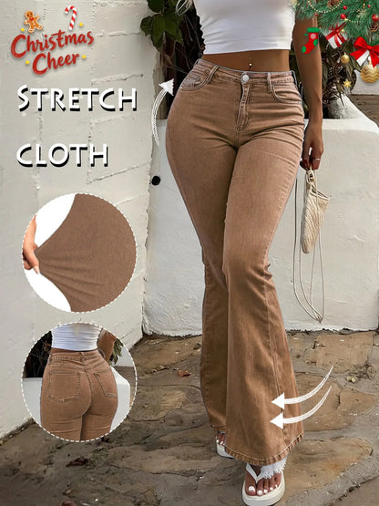 GILIPUR Y2K Women'S High Waist Flare Leg Jeans